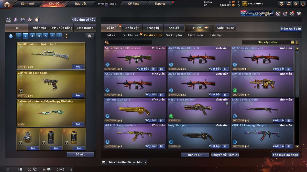 shop acc cf uy tin gia re